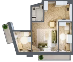 3 pokoje, mieszkanie 62,60 m², piętro 3, oferta nr 20, Wodociągowa - Etap VII, Sulejówek, ul. Wodociągowa 1/1A/1B