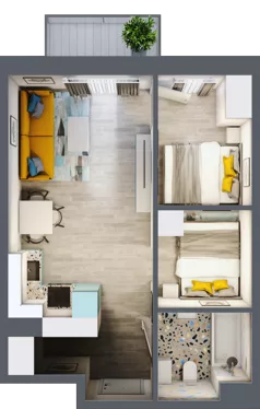 3 pokoje, mieszkanie 40,45 m², piętro 2, oferta nr 23, Gościniec 15, Warszawa, Wesoła, ul. Gościniec 15