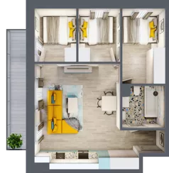 4 pokoje, mieszkanie 54,37 m², piętro 2, oferta nr 22, Gościniec 15, Warszawa, Wesoła, ul. Gościniec 15