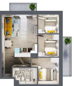 4 pokoje, mieszkanie 54,38 m², piętro 2, oferta nr 29, Gościniec 15, Warszawa, Wesoła, ul. Gościniec 15