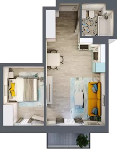 2 pokoje, mieszkanie 37,45 m², piętro 1, oferta nr 16, Gościniec 15, Warszawa, Wesoła, ul. Gościniec 15