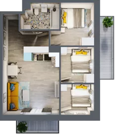 4 pokoje, mieszkanie 54,29 m², piętro 2, oferta nr 30, Gościniec 15, Warszawa, Wesoła, ul. Gościniec 15