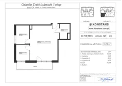 3 pokoje, mieszkanie 51,19 m², piętro 3, oferta nr E28, Trakt Lubelski - Etap II, Warszawa, Wawer, Zbytki, ul. Trakt Lubelski 181E/F