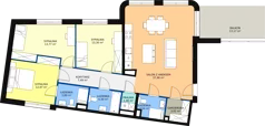 4 pokoje, apartament 101,70 m², piętro 1, oferta nr M4, Art Deco Mokotów, Warszawa, Mokotów, Stegny, ul. Białej Koniczyny
