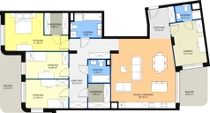 5 pokoi, apartament 139,96 m², piętro 2, oferta nr M9, Art Deco Mokotów, Warszawa, Mokotów, Stegny, ul. Białej Koniczyny