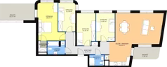 5 pokoi, apartament 121,47 m², piętro 2, oferta nr M12, Art Deco Mokotów, Warszawa, Mokotów, Stegny, ul. Białej Koniczyny