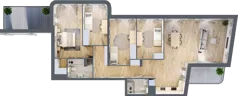 5 pokoi, apartament 121,47 m², piętro 2, oferta nr M12, Art Deco Mokotów, Warszawa, Mokotów, Stegny, ul. Białej Koniczyny