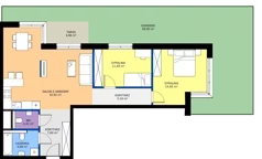 3 pokoje, mieszkanie 79,30 m², parter, oferta nr C6, Bunscha Residence, Kraków, Dębniki, Ruczaj, ul. Bunscha