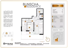 3 pokoje, mieszkanie 70,88 m², parter, oferta nr B5, Bunscha Residence, Kraków, Dębniki, Ruczaj, ul. Bunscha