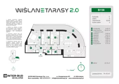 4 pokoje, mieszkanie 91,43 m², piętro 6, oferta nr B.158, Wiślane Tarasy 2.0, Kraków, Grzegórzki, ul. Grzegórzecka/Stachowskiego
