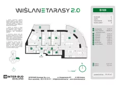 4 pokoje, mieszkanie 91,43 m², piętro 7, oferta nr B.169, Wiślane Tarasy 2.0, Kraków, Grzegórzki, ul. Grzegórzecka/Stachowskiego
