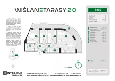 4 pokoje, mieszkanie 83,71 m², piętro 8, oferta nr B.180, Wiślane Tarasy 2.0, Kraków, Grzegórzki, ul. Grzegórzecka/Stachowskiego