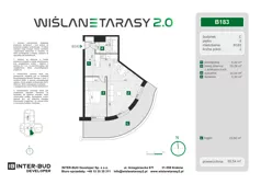 2 pokoje, mieszkanie 55,54 m², piętro 8, oferta nr B.183, Wiślane Tarasy 2.0, Kraków, Grzegórzki, ul. Grzegórzecka/Stachowskiego