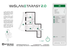 3 pokoje, mieszkanie 50,13 m², parter, oferta nr A.5, Wiślane Tarasy 2.0, Kraków, Grzegórzki, ul. Grzegórzecka/Stachowskiego