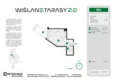 1 pokój, mieszkanie 31,42 m², piętro 1, oferta nr B.84, Wiślane Tarasy 2.0, Kraków, Grzegórzki, ul. Grzegórzecka/Stachowskiego