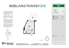 1 pokój, mieszkanie 26,16 m², parter, oferta nr B.64, Wiślane Tarasy 2.0, Kraków, Grzegórzki, ul. Grzegórzecka/Stachowskiego