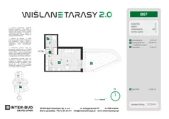 1 pokój, mieszkanie 37,29 m², parter, oferta nr B.67, Wiślane Tarasy 2.0, Kraków, Grzegórzki, ul. Grzegórzecka/Stachowskiego