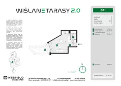 1 pokój, mieszkanie 31,42 m², piętro 1, oferta nr B.84, Wiślane Tarasy 2.0, Kraków, Grzegórzki, ul. Grzegórzecka/Stachowskiego