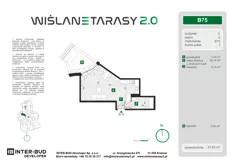 1 pokój, mieszkanie 37,43 m², parter, oferta nr B.75, Wiślane Tarasy 2.0, Kraków, Grzegórzki, ul. Grzegórzecka/Stachowskiego