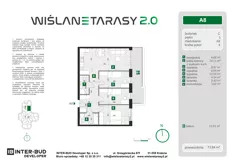 4 pokoje, mieszkanie 73,64 m², piętro 1, oferta nr A.8, Wiślane Tarasy 2.0, Kraków, Grzegórzki, ul. Grzegórzecka/Stachowskiego
