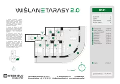 4 pokoje, mieszkanie 87,90 m², piętro 8, oferta nr B.181, Wiślane Tarasy 2.0, Kraków, Grzegórzki, ul. Grzegórzecka/Stachowskiego
