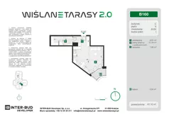 1 pokój, mieszkanie 41,10 m², piętro 6, oferta nr B.160, Wiślane Tarasy 2.0, Kraków, Grzegórzki, ul. Grzegórzecka/Stachowskiego