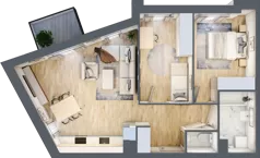 3 pokoje, mieszkanie 60,28 m², piętro 1, oferta nr M05, Legnicka Ursus, Warszawa, Ursus, Skorosze, ul. Legnicka