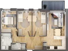 4 pokoje, mieszkanie 68,34 m², piętro 3, oferta nr M14, Legnicka Ursus, Warszawa, Ursus, Skorosze, ul. Legnicka