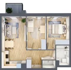 3 pokoje, mieszkanie 55,18 m², piętro 1, oferta nr M27, Legnicka Ursus, Warszawa, Ursus, Skorosze, ul. Legnicka