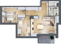 3 pokoje, mieszkanie 60,65 m², piętro 1, oferta nr M56, Legnicka Ursus, Warszawa, Ursus, Skorosze, ul. Legnicka