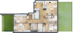 4 pokoje, apartament 123,32 m², parter, oferta nr K.1.01, CITYFLOW, Warszawa, Wola, Ulrychów, ul. Redutowa 9