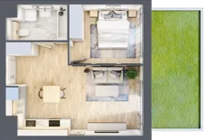4 pokoje, apartament 114,83 m², parter, oferta nr S.1.03, CITYFLOW, Warszawa, Wola, Ulrychów, ul. Redutowa 9