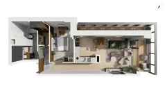 2 pokoje, apartament 55,70 m², piętro 1, oferta nr CYLK_CYLK_C.2.5, Legionów 121, Gdynia, Redłowo, ul. Legionów 121