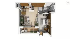 2 pokoje, apartament 53,00 m², piętro 2, oferta nr CYLK_CYLK_C.3.5, Legionów 121, Gdynia, Redłowo, ul. Legionów 121