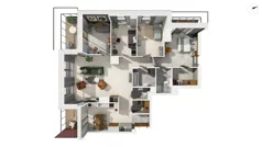 5 pokoi, mieszkanie 143,94 m², piętro 10, oferta nr A1.10.2, Małokacka, Gdynia, Witomino, ul. Małokacka