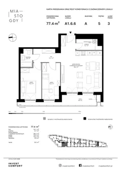 3 pokoje, apartament 77,40 m², parter, oferta nr WLAD_A_A1.6.6, Miasto GDY, Gdynia, Śródmieście, ul. Władysława IV