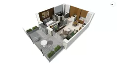 2 pokoje, apartament 42,80 m², parter, oferta nr TORU_A_A1.0.3, OFF Miasto, Gdańsk, Śródmieście, ul. Toruńska