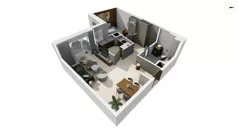 2 pokoje, apartament 59,40 m², piętro 4, oferta nr TORU_A_A1.4.10, OFF Miasto, Gdańsk, Śródmieście, ul. Toruńska