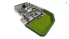 5 pokoi, apartament 137,30 m², parter, oferta nr DANT_DANT_B2.1.3, Ukryte, Gdańsk, Aniołki, ul. Dantyszka