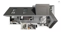 3 pokoje, apartament 59,60 m², piętro 3, oferta nr DANT_DANT_C2.4.2, Ukryte, Gdańsk, Aniołki, ul. Dantyszka