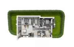 4 pokoje, apartament 98,20 m², parter, oferta nr DANT_DANT_D2.1.1, Ukryte, Gdańsk, Aniołki, ul. Dantyszka
