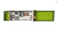 3 pokoje, mieszkanie 84,05 m², parter, oferta nr NAD3_UW_W2.1.1, Nadmorski Dwór, Gdańsk, Brzeźno, ul. Nadmorski Dwór