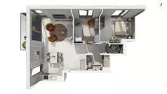 3 pokoje, apartament 77,10 m², piętro 1, oferta nr BER2_IJK_I2.1.5, Nowe Kolibki, Gdynia, Orłowo, Kolibki, ul. Bernadowska
