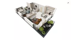 3 pokoje, apartament 77,10 m², piętro 1, oferta nr BER2_IJK_I2.1.5, Nowe Kolibki, Gdynia, Orłowo, Kolibki, ul. Bernadowska