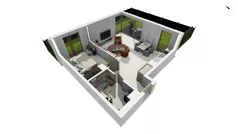 2 pokoje, apartament 59,65 m², parter, oferta nr BER2_IJK_J1.0.8, Nowe Kolibki, Gdynia, Orłowo, Kolibki, ul. Bernadowska