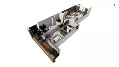 3 pokoje, apartament 74,50 m², parter, oferta nr WAL3_RSTU_R2.3.1, Brabank Apartamenty , Gdańsk, Śródmieście, ul. Stara Stocznia/Wałowa