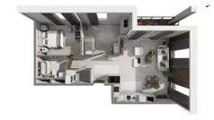 3 pokoje, apartament 74,60 m², parter, oferta nr WAL3_RSTU_S.3.2, Brabank Apartamenty , Gdańsk, Śródmieście, ul. Stara Stocznia/Wałowa
