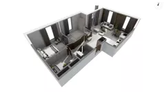 3 pokoje, apartament 74,60 m², parter, oferta nr WAL3_RSTU_S.3.2, Brabank Apartamenty , Gdańsk, Śródmieście, ul. Stara Stocznia/Wałowa