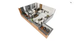 2 pokoje, apartament 56,00 m², parter, oferta nr WAL3_RSTU_S.7.1, Brabank Apartamenty , Gdańsk, Śródmieście, ul. Stara Stocznia/Wałowa