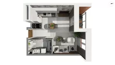 1 pokój, apartament 32,00 m², parter, oferta nr WAL3_RSTU_T.2.1, Brabank Apartamenty , Gdańsk, Śródmieście, ul. Stara Stocznia/Wałowa